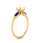 Load image into Gallery viewer, semi-mount-bar-baguette-3-stone-sapphire-engagement-ring-in-FDENS100SMRGSABL-NL-YG