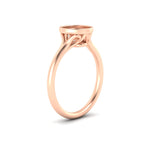 Load image into Gallery viewer, Bezel Set Semi Mount Split Engagement Ring