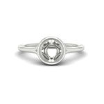 Load image into Gallery viewer, Bezel Set Semi Mount Split Engagement Ring