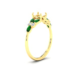 Load image into Gallery viewer, semi-mount-big-floral-vintage-emerald-engagement-ring-in-yellow-gold-fdenr11603smrgemgrangle2-nl-yg.jpg?v=1764930432