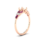 Load image into Gallery viewer, semi-mount-big-floral-vintage-pink-sapphire-engagement-ring-in-rose-gold-fdenr11603smrgsadrpiangle2-nl-rg.jpg?v=1764930431
