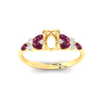 Load image into Gallery viewer, semi-mount-big-floral-vintage-pink-sapphire-engagement-ring-in-yellow-gold-fdenr11603smrgsadrpiangle5-nl-yg.jpg?v=1764930431