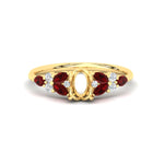 Load image into Gallery viewer, semi-mount-big-floral-vintage-ruby-engagement-ring-in-yellow-gold-fdenr11603smrgrudrsleep-nl-yg.jpg?v=1764930432