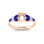 Load image into Gallery viewer, semi-mount-big-floral-vintage-sapphire-engagement-ring-in-rose-gold-fdenr11603smrgsablangle5-nl-rg.jpg?v=1764930432