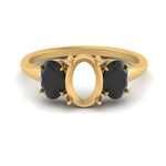Load image into Gallery viewer, semi-mount-black-diamond-3-stone-basket-engagement-ring-in-yellow-gold-FD10416SMRGBLACK-NL-YG