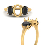 Load image into Gallery viewer, semi-mount-black-diamond-3-stone-basket-engagement-ring-in-yellow-gold-FD10416SMRGBLACKANGLE3-NL-YG