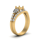 Load image into Gallery viewer, semi-mount-celtic-diamond-wedding-ring-set-in-14K-yellow-gold-FDENS2255B1SMANGLE2-NL-YG?v=1757057025