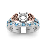 Load image into Gallery viewer, semi-mount-celtic-diamond-wedding-ring-set-with-blue-topaz-in-14K-white-gold-FDENS2255B1SMGICBLTOANGLE5-NL-WG?v=1757057026