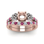 Load image into Gallery viewer, semi-mount-celtic-diamond-wedding-ring-set-with-pink-sapphire-in-14K-rose-gold-FDENS2255B1SMGSADRPIANGLE5-NL-RG?v=1757057025