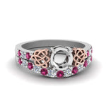 Load image into Gallery viewer, semi-mount-celtic-diamond-wedding-ring-set-with-pink-sapphire-in-14K-white-gold-FDENS2255B1SMGSADRPI-NL-WG?v=1757057025