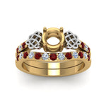 Load image into Gallery viewer, semi-mount-celtic-diamond-wedding-ring-set-with-ruby-in-14K-yellow-gold-FDENS2255B1SMGRUDRANGLE5-NL-YG?v=1757057028