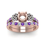 Load image into Gallery viewer, semi-mount-celtic-diamond-wedding-ring-set-with-violac-topaz-in-14K-rose-gold-FDENS2255B1SMGVITOANGLE5-NL-RG?v=1757057026