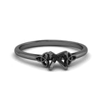 Load image into Gallery viewer, semi-mount-celtic-solitaire-ring-in-black-gold-FD8541SMR-NL-BG?v=1758624243