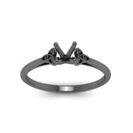 Load image into Gallery viewer, semi-mount-celtic-solitaire-ring-in-black-gold-FD8541SMRANGLE5-NL-BG?v=1758624244