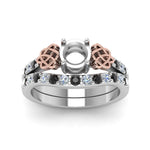 Load image into Gallery viewer, semi-mount-celtic-wedding-ring-set-with-black-diamond-in-14K-white-gold-FDENS2255B1SMGBLACKANGLE5-NL-WG?v=1757057026