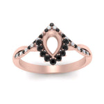 Load image into Gallery viewer, semi-mount-crown-halo-black-diamond-engagement-ring-in-FD10008SMRGBLACKANGLE3-NL-RG