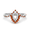 Load image into Gallery viewer, semi-mount-crown-halo-orange-sapphire-engagement-ring-in-FD10008SMRGSAORANGLE3-NL-WG
