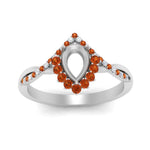 Load image into Gallery viewer, semi-mount-crown-halo-orange-sapphire-engagement-ring-in-FD10008SMRGSAORANGLE3-NL-WG