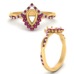 Load image into Gallery viewer, semi-mount-crown-halo-pink-sapphire-engagement-ring-in-FD10008SMRGSADRPIANGLE3-NL-YG