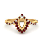 Load image into Gallery viewer, semi-mount-crown-halo-ruby-engagement-ring-in-FD10008SMRGRUDRANGLE3-NL-YG