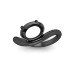 Load image into Gallery viewer, semi-mount-curve-wave-diamond-solitaire-engement-ring-in-black-gold-fd11566smr-nl-bg.jpg