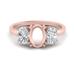 Load image into Gallery viewer, semi-mount-diamond-3-stone-basket-engagement-ring-in-rose-gold-FD10416SMR-NL-RG