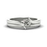 Load image into Gallery viewer, semi-mount-diamond-serenity-solitaire-wedding-set-in-white-gold-fdens1020smsleep-nl-wg?v=1764308203