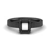 Load image into Gallery viewer, semi-mount-diamond-solitaire-ring-with-ribbed-band-detail-in-black-gold-fdenr11663smemsleep-nl-bg
