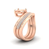 Load image into Gallery viewer, semi-mount-dual-bands-with-wave-solitaire-ring-in-rose-gold-fdens11566sm-nl-rg-w3.jpg