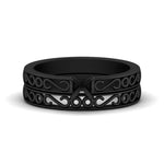 Load image into Gallery viewer, Semi Mount Filigree Single Stone Wedding Set