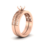 Load image into Gallery viewer, Semi Mount Filigree Single Stone Wedding Set