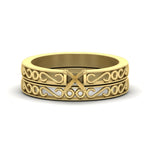 Load image into Gallery viewer, Semi Mount Filigree Single Stone Wedding Set