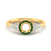 Load image into Gallery viewer, semi-mount-halo-cluster-accent-emerald-engagement-ring-in-yellow-gold-FD10512SMRGEMGR-NL-YG.jpg?v=1770117494
