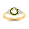 Load image into Gallery viewer, semi-mount-halo-cluster-accent-emerald-engagement-ring-in-yellow-gold-FD10512SMRGEMGRANGLE5-NL-YG.jpg?v=1770117495