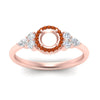 Load image into Gallery viewer, semi-mount-halo-cluster-accent-orange-sapphire-engagement-ring-in-rose-gold-FD10512SMRGSAORANGLE5-NL-RG.jpg?v=1770117495