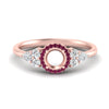 Load image into Gallery viewer, semi-mount-halo-cluster-accent-pink-sapphire-engagement-ring-in-rose-gold-FD10512SMRGSADRPI-NL-RG.jpg?v=1770117494