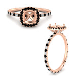 Load image into Gallery viewer, semi-mount-halo-eternity-black-diamond-engagement-ring-in-rose-gold-FD9372SMRGBLACKANGLE3-NL-RG.jpg?v=1763118336