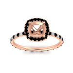 Load image into Gallery viewer, semi-mount-halo-eternity-black-diamond-engagement-ring-in-rose-gold-FD9372SMRGBLACKANGLE5-NL-RG.jpg?v=1763118336