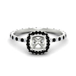 Load image into Gallery viewer, semi-mount-halo-eternity-black-diamond-engagement-ring-in-white-gold-FD9372SMRGBLACK-NL-WG.jpg?v=1763118336