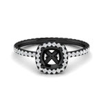 Load image into Gallery viewer, semi-mount-halo-eternity-diamond-engagement-ring-in-black-Gold-FD9372SMR-NL-BG