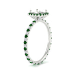 Load image into Gallery viewer, semi-mount-halo-eternity-emerald-engagement-ring-in-white-gold-FD9372SMRGEMGRANGLE2-NL-WG.jpg?v=1763118336