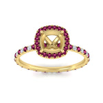 Load image into Gallery viewer, semi-mount-halo-eternity-pink-sapphire-engagement-ring-in-yellow-gold-FD9372SMRGSADRPIANGLE5-NL-YG.jpg?v=1763118335