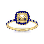 Load image into Gallery viewer, semi-mount-halo-eternity-sapphire-engagement-ring-in-yellow-gold-FD9372SMRGSABLANGLE5-NL-YG.jpg?v=1763118336