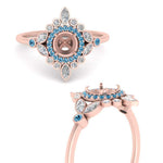 Load image into Gallery viewer, semi-mount-halo-floral-blue-topaz-engagement-ring-in-rose-gold-FD9822SMRGICBLTOANGLE3-NL-RG?v=1755852257