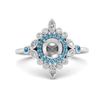 Load image into Gallery viewer, semi-mount-halo-floral-blue-topaz-engagement-ring-in-white-gold-FD9822SMRGICBLTO-NL-WG?v=1755852256