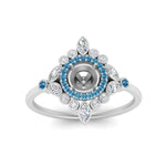 Load image into Gallery viewer, semi-mount-halo-floral-blue-topaz-engagement-ring-in-white-gold-FD9822SMRGICBLTOANGLE5-NL-WG?v=1755852256