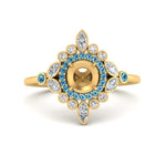 Load image into Gallery viewer, semi-mount-halo-floral-blue-topaz-engagement-ring-in-yellow-gold-FD9822SMRGICBLTO-NL-YG?v=1755852257