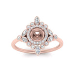 Load image into Gallery viewer, semi-mount-halo-floral-diamond-engagement-ring-in-rose-gold-FD9822SMRANGLE5-NL-RG?v=1755852249