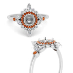 Load image into Gallery viewer, semi-mount-halo-floral-orange-sapphire-engagement-ring-in-white-gold-FD9822SMRGSAORANGLE3-NL-WG?v=1755852253