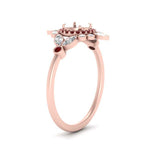 Load image into Gallery viewer, semi-mount-halo-floral-ruby-engagement-ring-in-rose-gold-FD9822SMRGRUDRANGLE2-NL-RG?v=1755852254